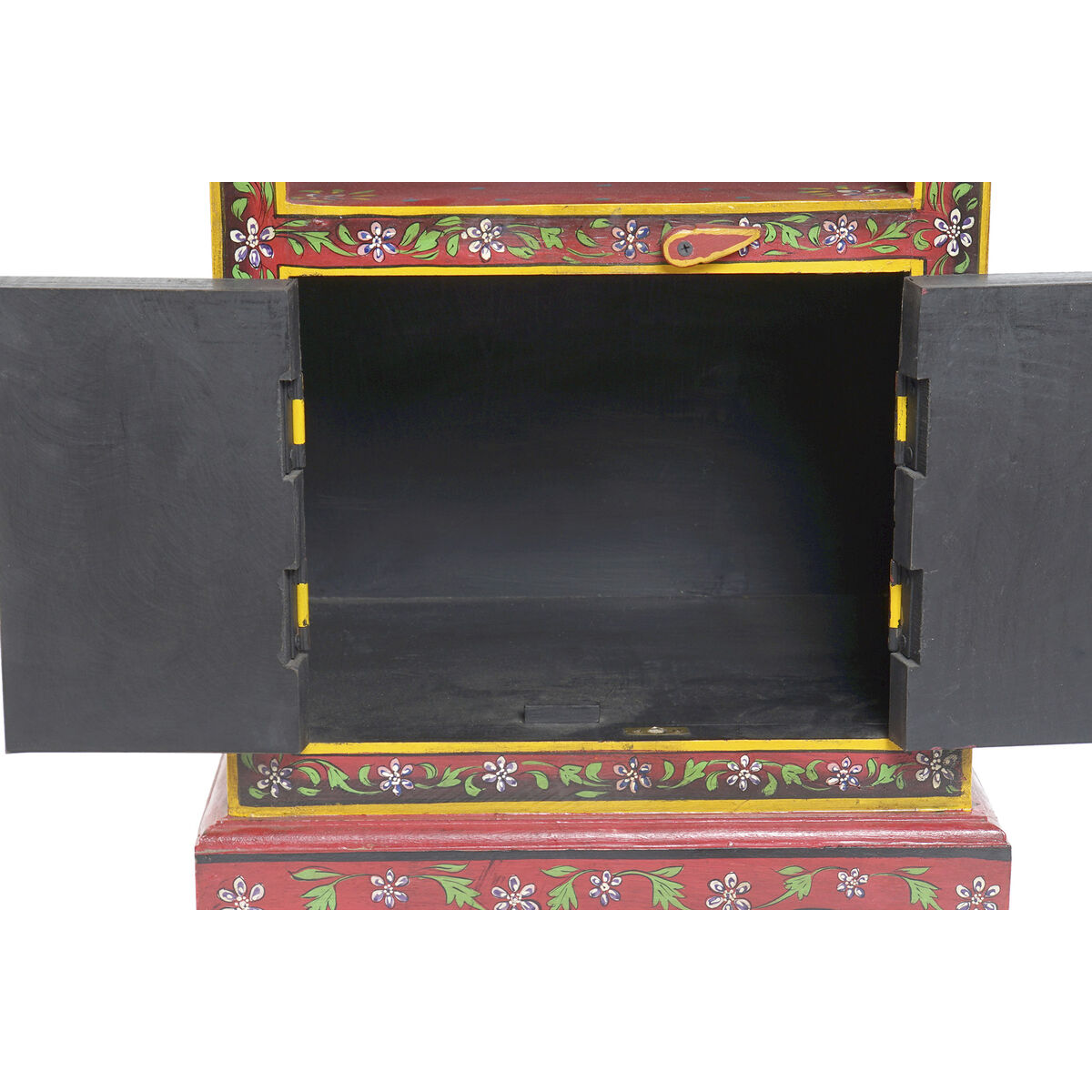 Nattduksbord DKD Home Decor Röd Multicolour Mangoträ Trä MDF 48 x 36 x 74 cm - 9