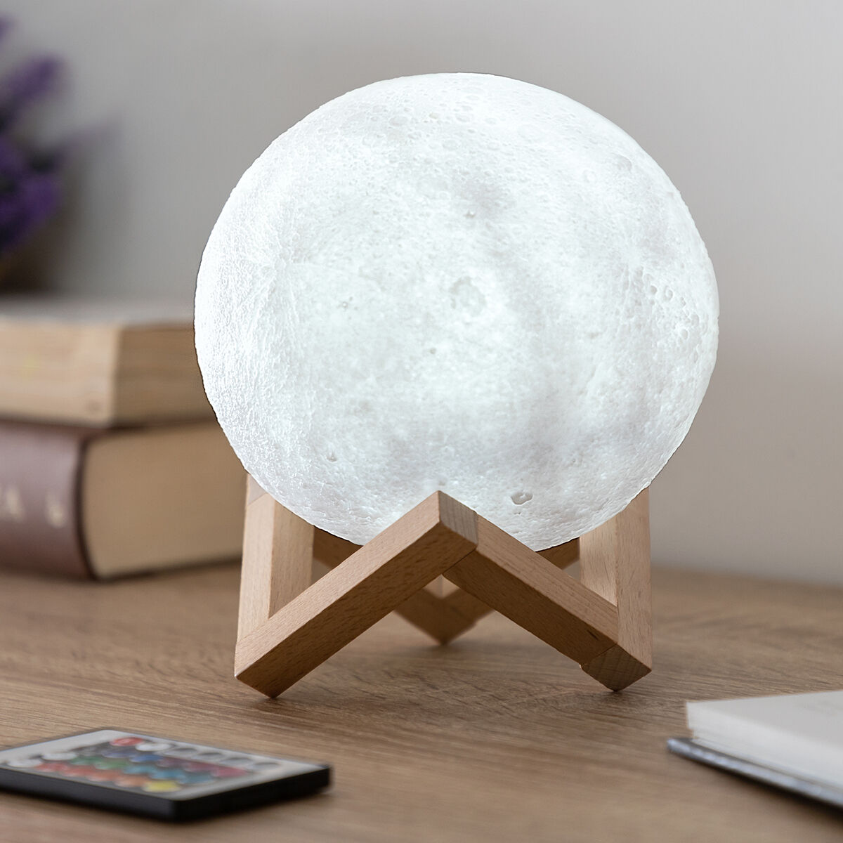 Uppladdningsbara LED-Lampan Måne Moondy InnovaGoods - 12