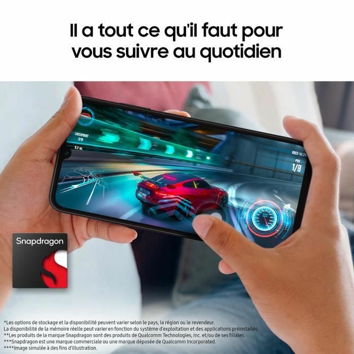 Smartphone Samsung SM-A057GZKUEUB Qualcomm Snapdragon 680 4 GB RAM Svart - 6