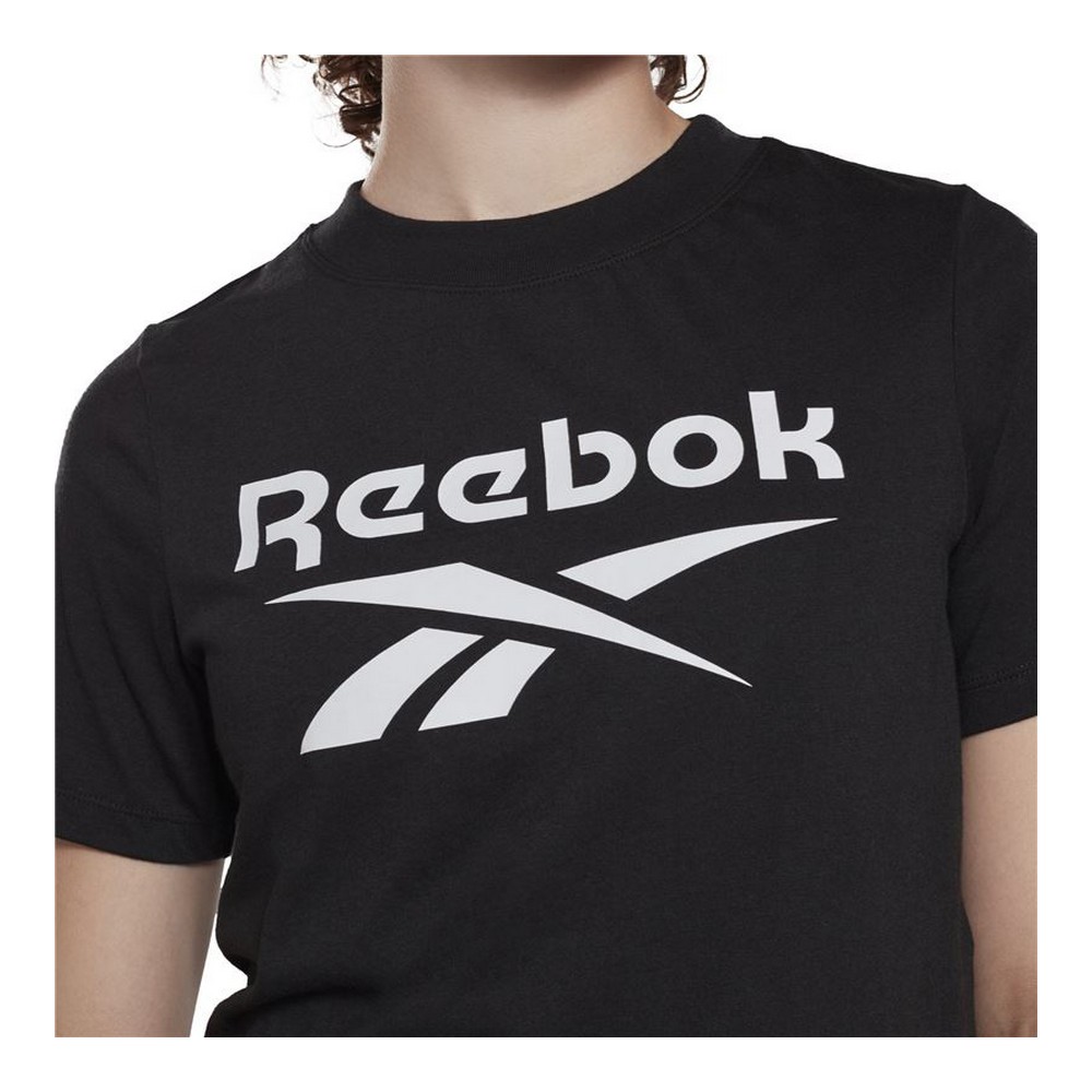 T-shirt med kortärm Dam Reebok Cropped Identity Svart - 7