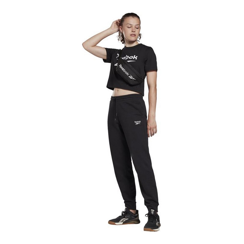 T-shirt med kortärm Dam Reebok Cropped Identity Svart - 5