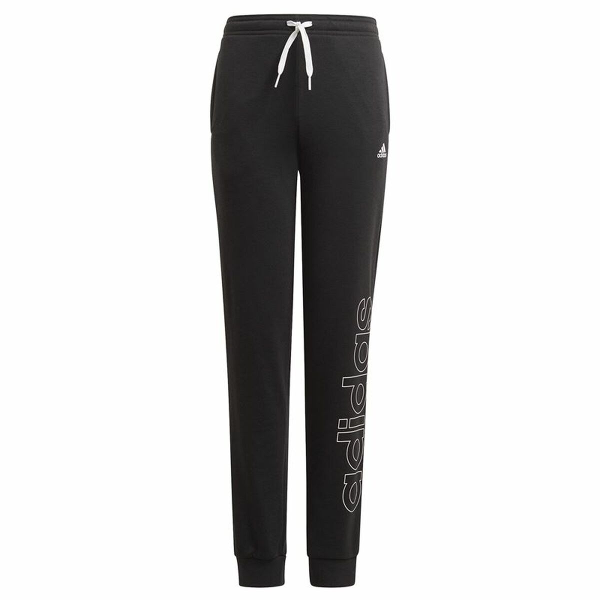 Nederdel träningsoverall för barn Adidas  Essentials French Terry Svart - 3