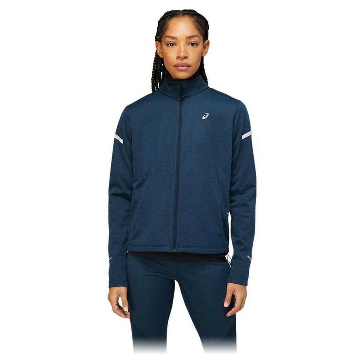 Sportjacka, Dam Asics Lite-Show Marinblå - 4