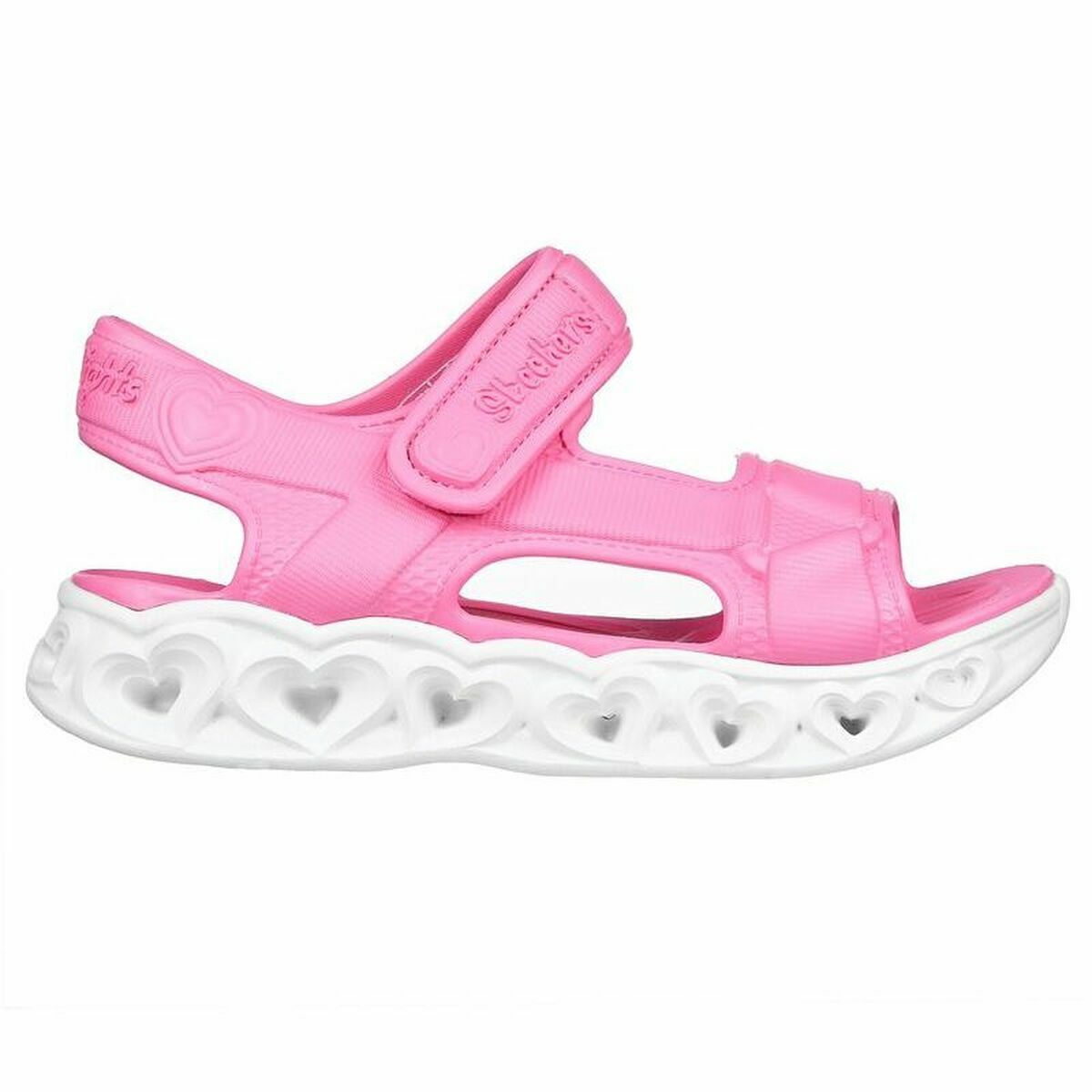 Sandaler till barn Skechers Lighted Molded Top Rosa - 12
