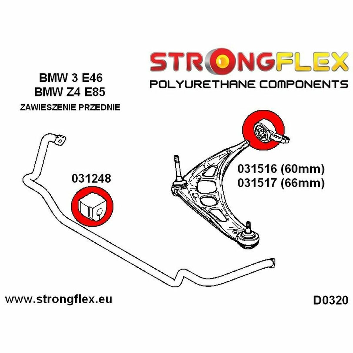 Silentblock Strongflex STF036145B - 2