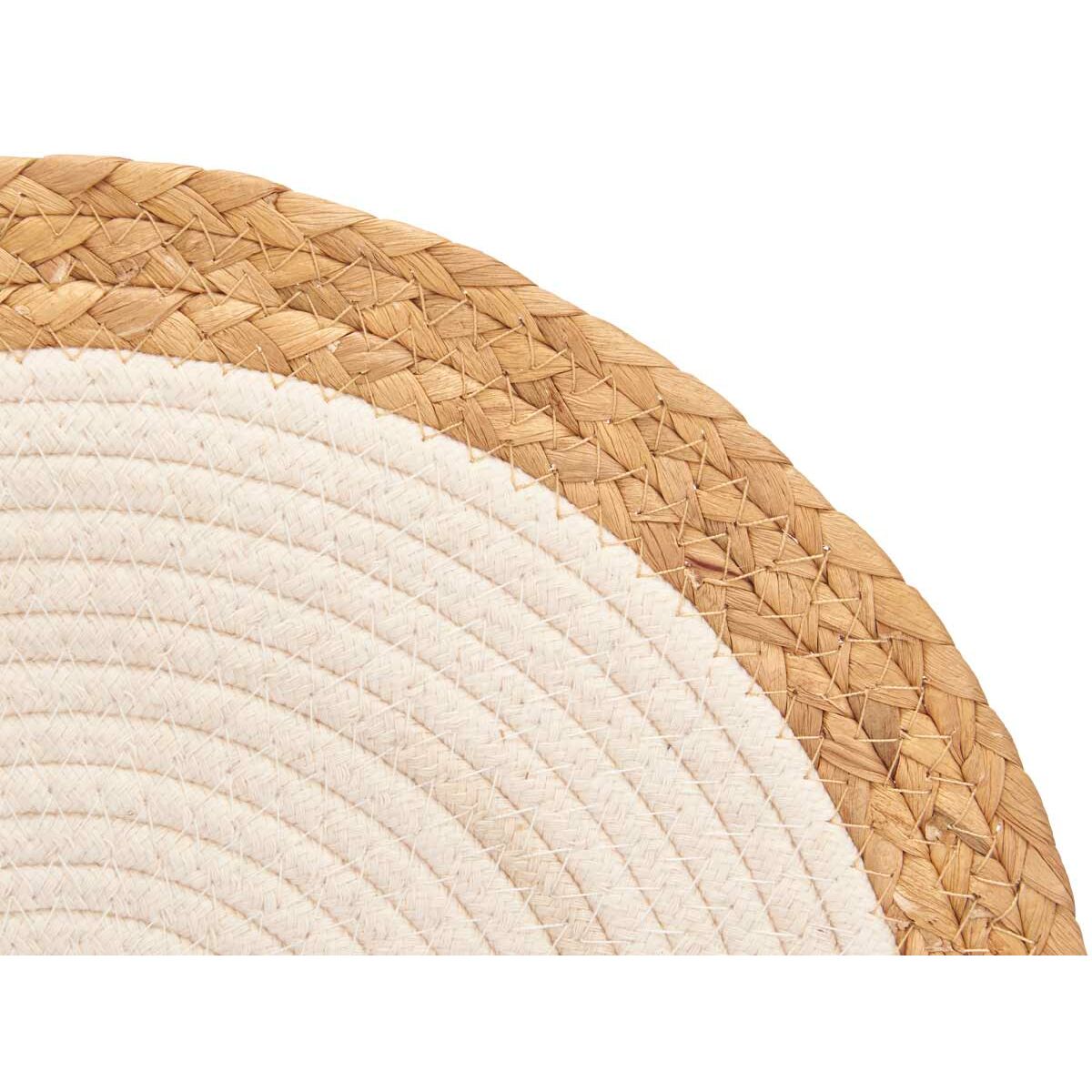 Bordsunderlägg Kinvara Vit Brun Bomull Havsalger 35 x 0,6 x 35 cm (24 antal) - 2