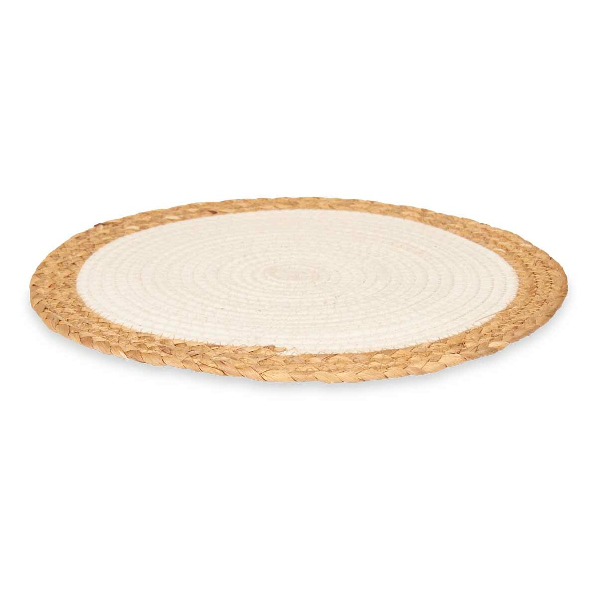 Bordsunderlägg Kinvara Vit Brun Bomull Havsalger 35 x 0,6 x 35 cm (24 antal) - 4
