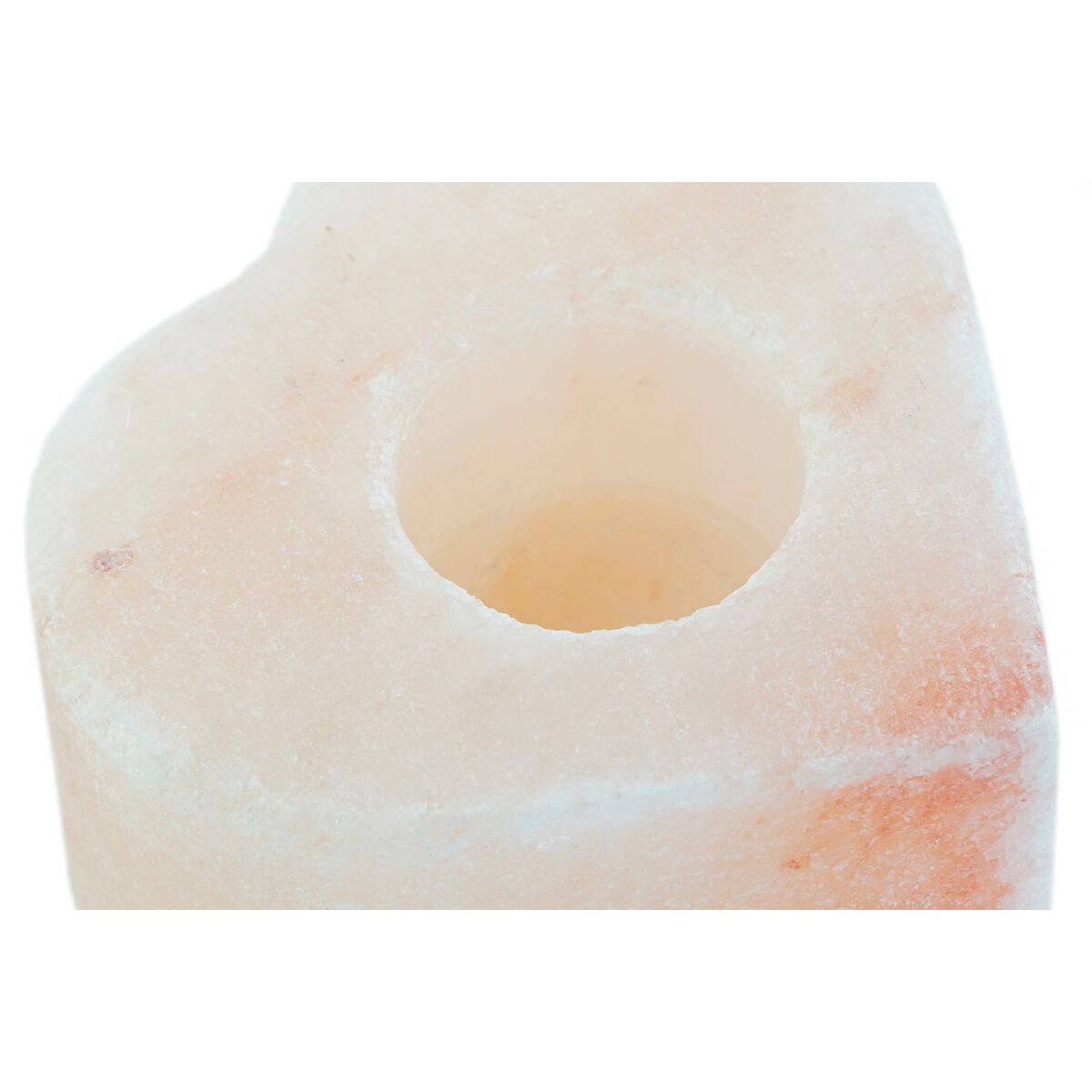 Ljusstakar DKD Home Decor Rosa Naturell Salt 11 x 11 x 5 cm (2 antal) - 2