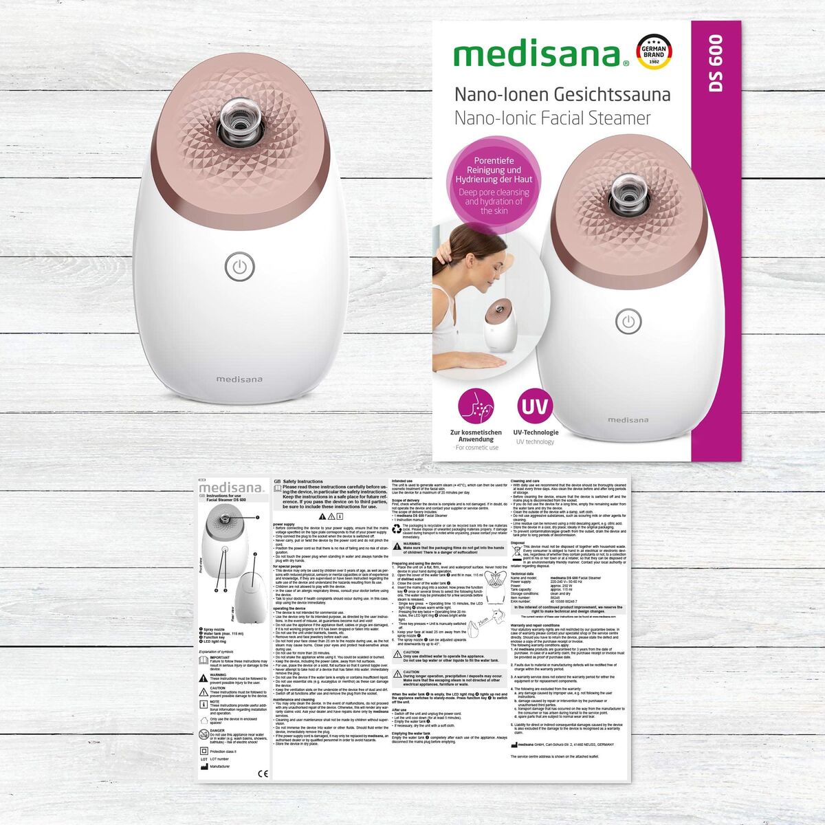 Ansiktsbastu Medisana DS 600 - 2