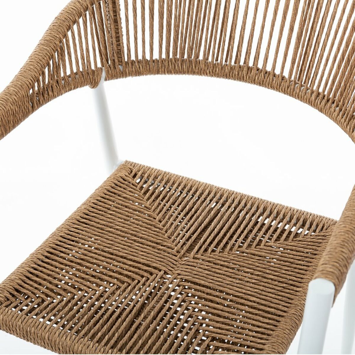 Kerti szék Neska Vit Aluminium syntetisk rattan 56 x 59,5 x 81 cm - 5