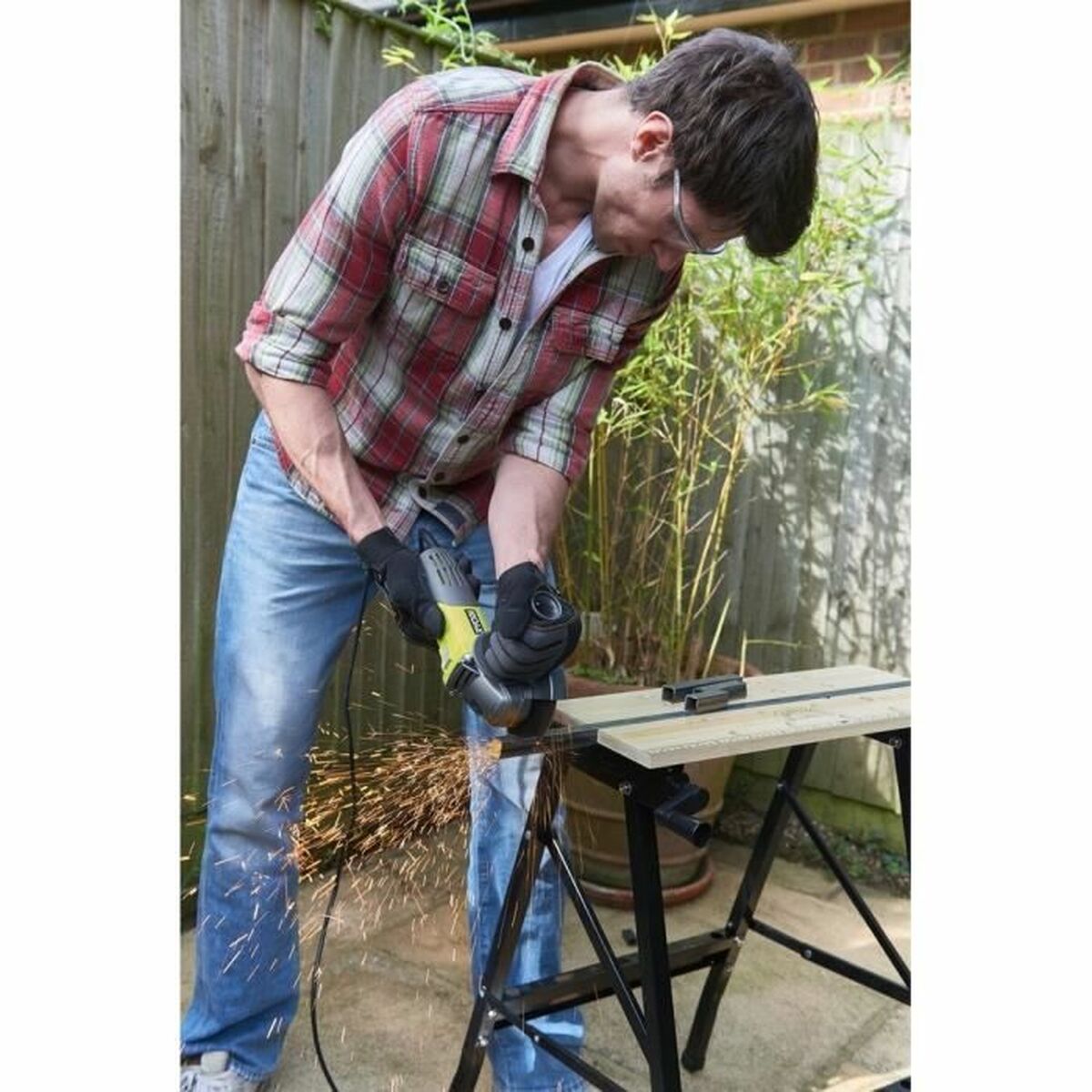 Vinkelslip Ryobi 600 W 115 mm - 2