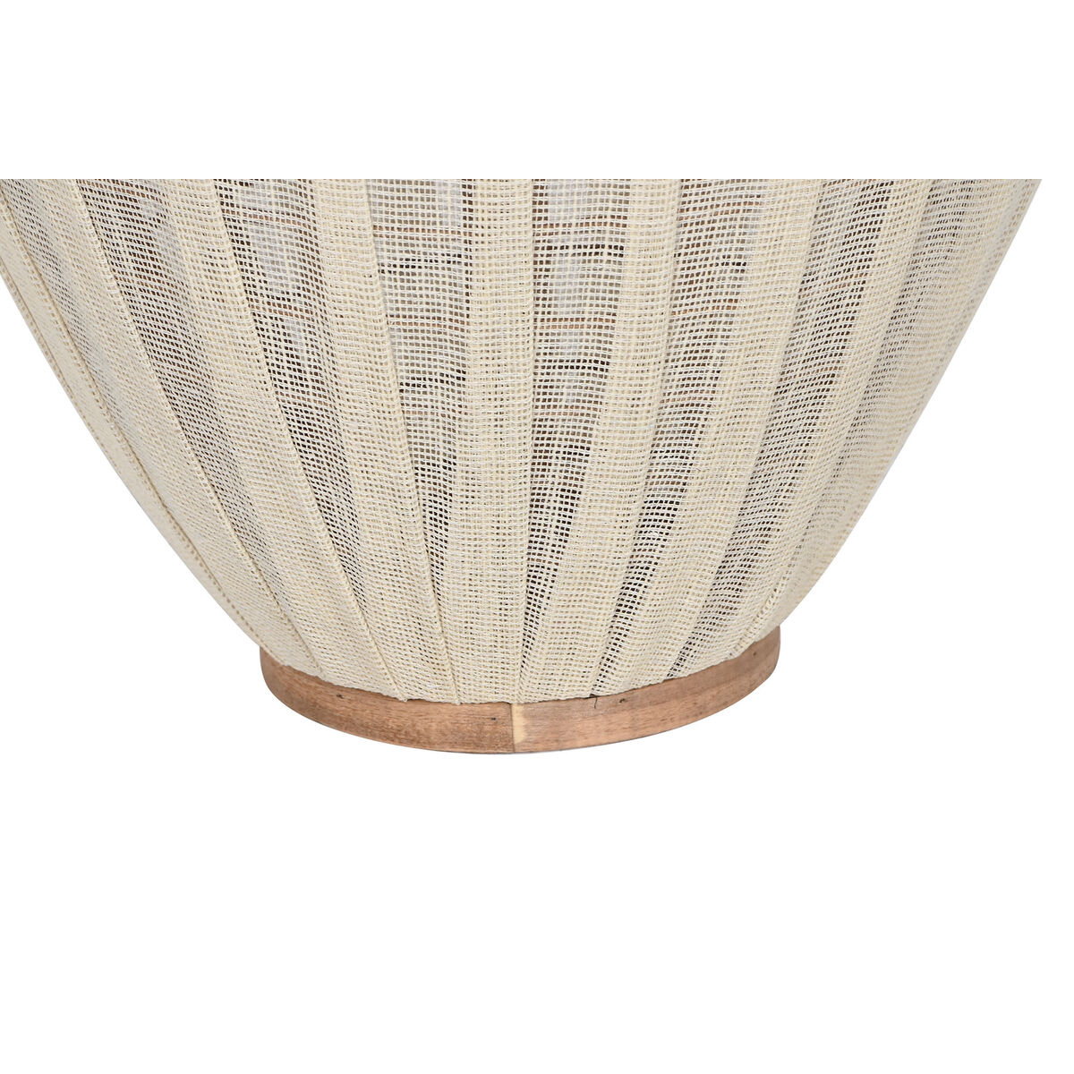Ljusstakar Home ESPRIT Vit Brun Trä Glas 38 x 38 x 84 cm - 3