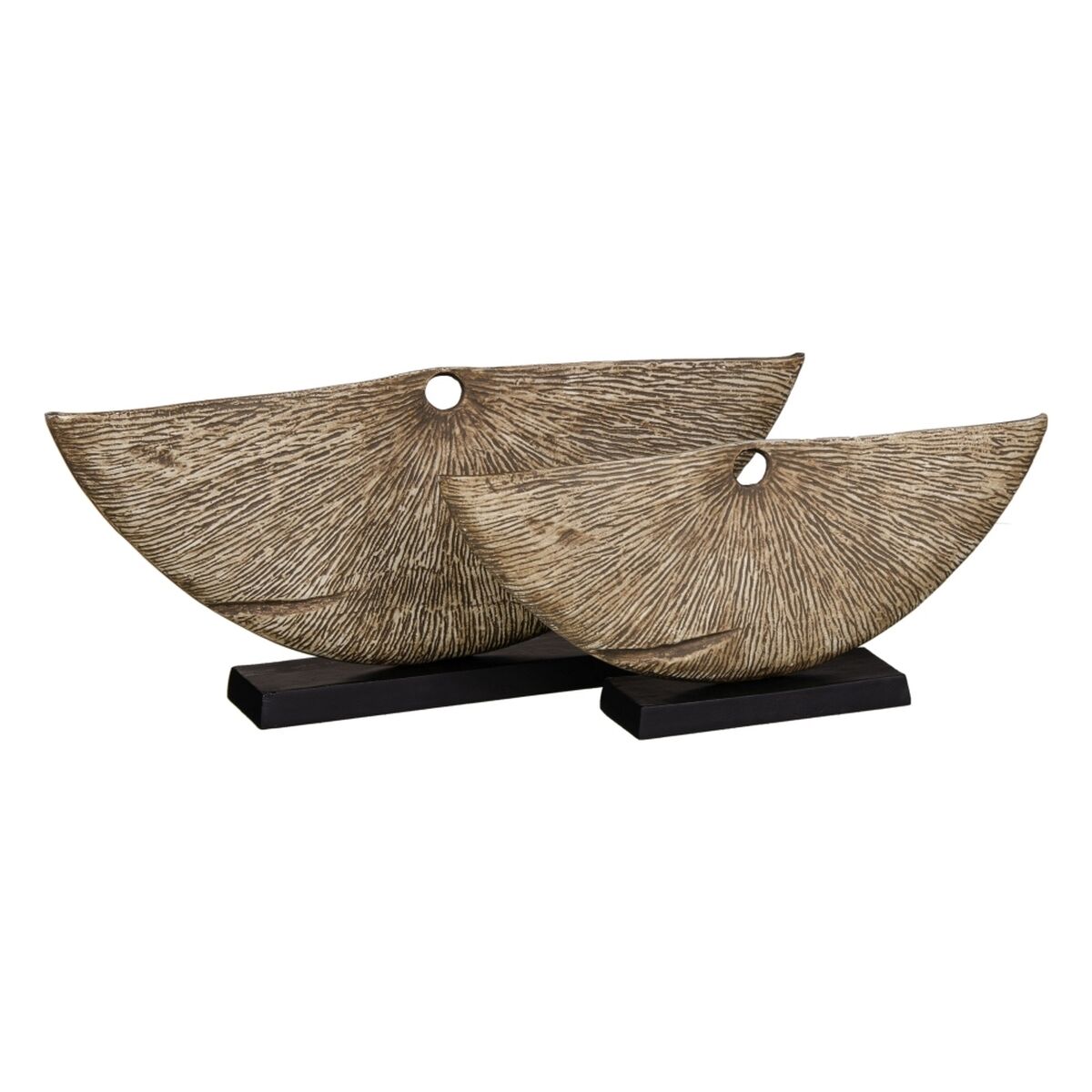 Prydnadsfigur Brun Svart Aluminium 62 x 11 x 27,3 cm - 2