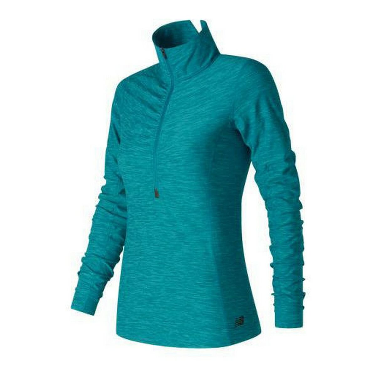 Långärmad t-shirt Dam New Balance WT71102 Grön (XS) - 8