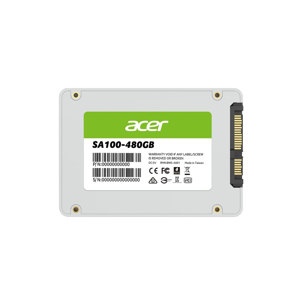 Hårddisk Acer BL9BWWA103 480 GB 2.5" - 4