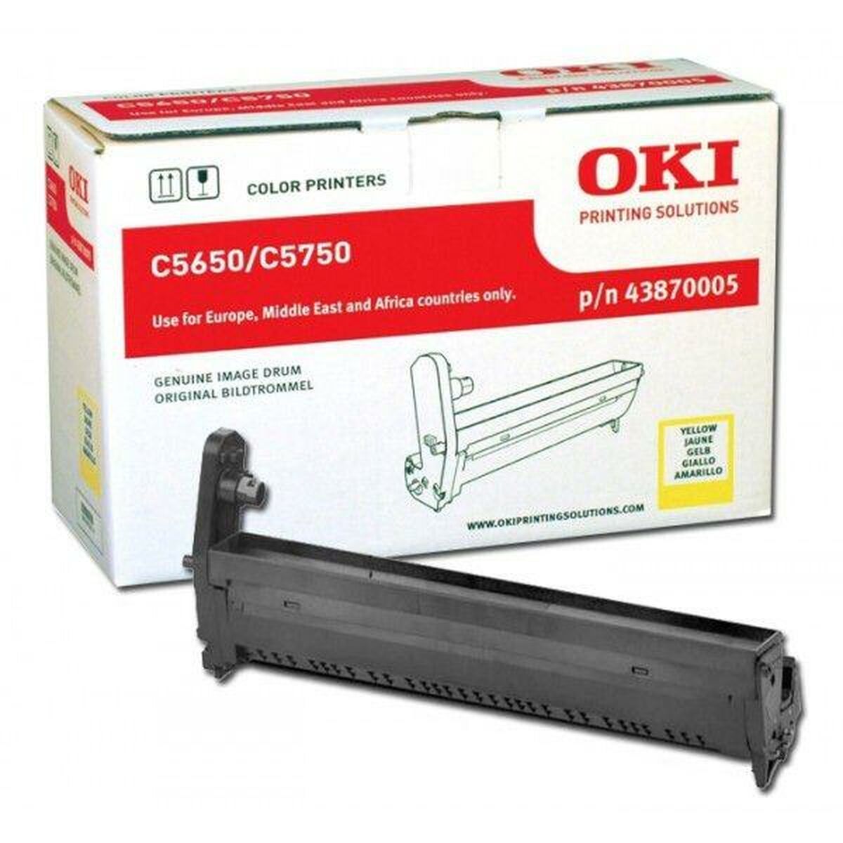 Skrivartrumma OKI 43870005 Gul - 2