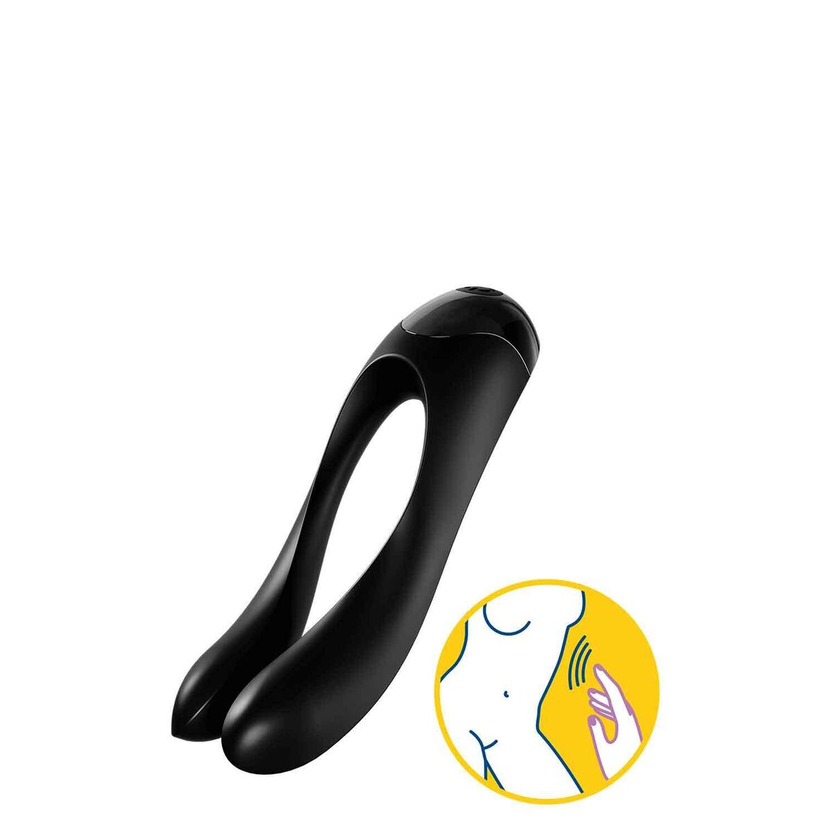 Massageapparat för par Satisfyer Candy Cane Svart - 4