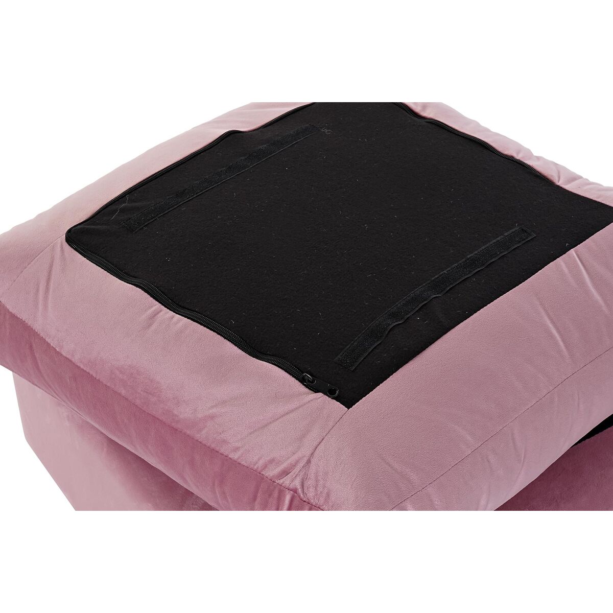 Fotpall DKD Home Decor Rosa Polyester Modern (55 x 55 x 30 cm) - 3
