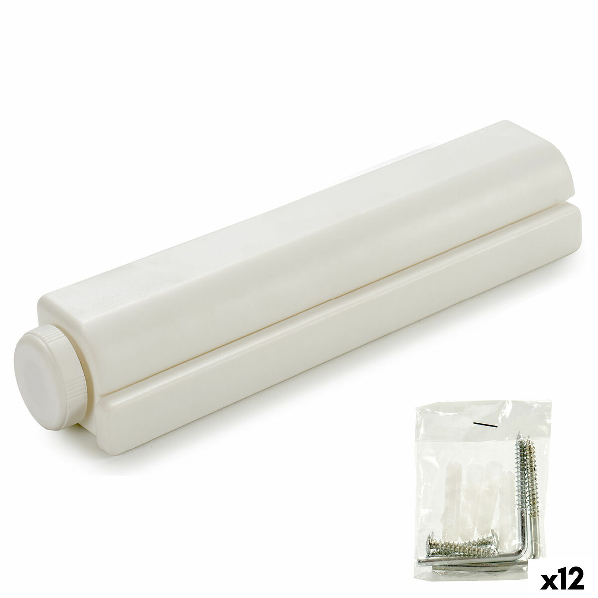 Torklina Kipit Vit Nylon polypropen 34,5 x 6 x 6 cm Utdragbar (12 antal)