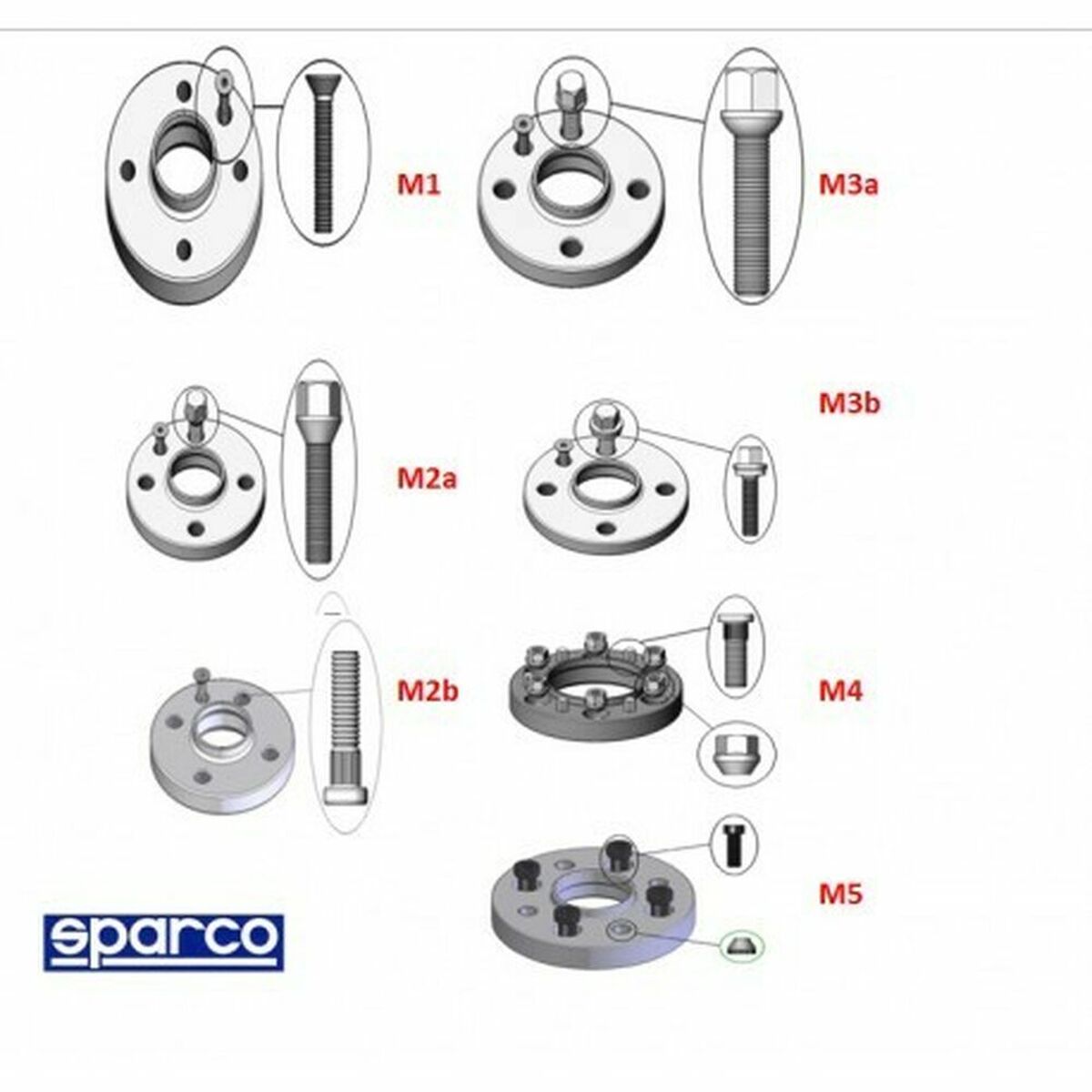 Separator set Sparco S051STB04