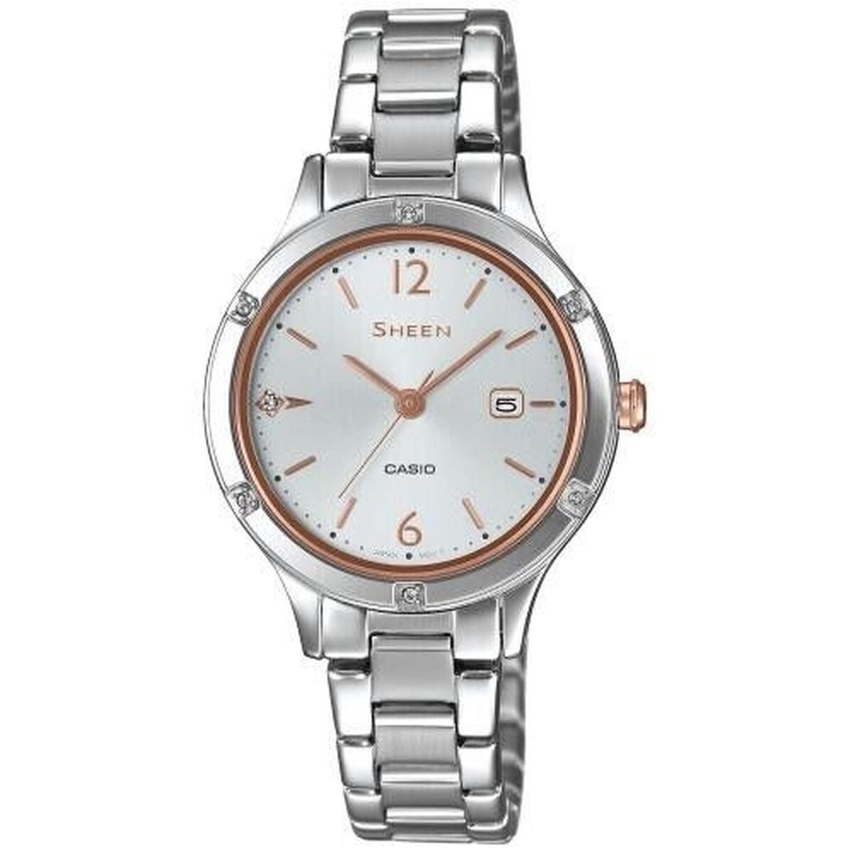 Damklocka Casio Sheen LADY DATE - SILVER ***SPECIAL PRICE*** (Ø 30 mm) - 3