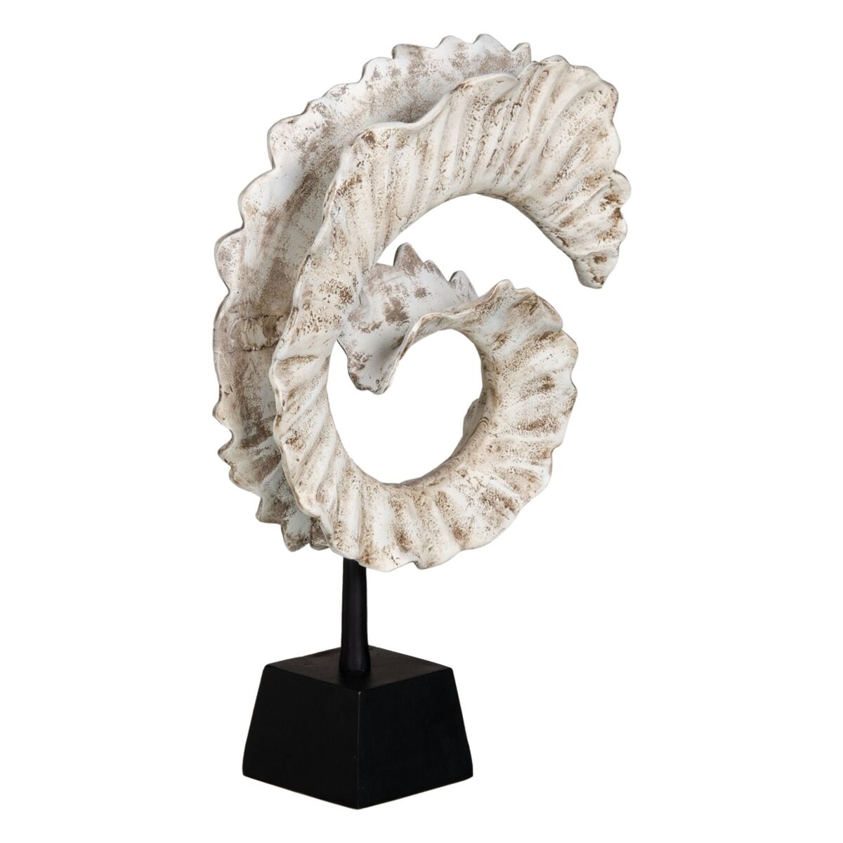 Prydnadsfigur Vit Svart Aluminium 33 x 11 x 51,5 cm - 3