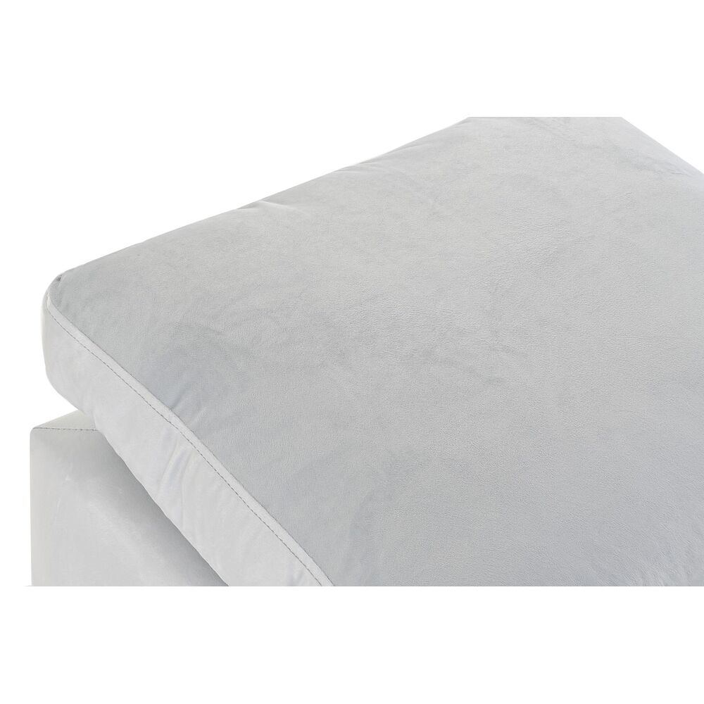 Fotpall DKD Home Decor Trä Polyester Celeste Modern (55 x 55 x 35 cm) - 2