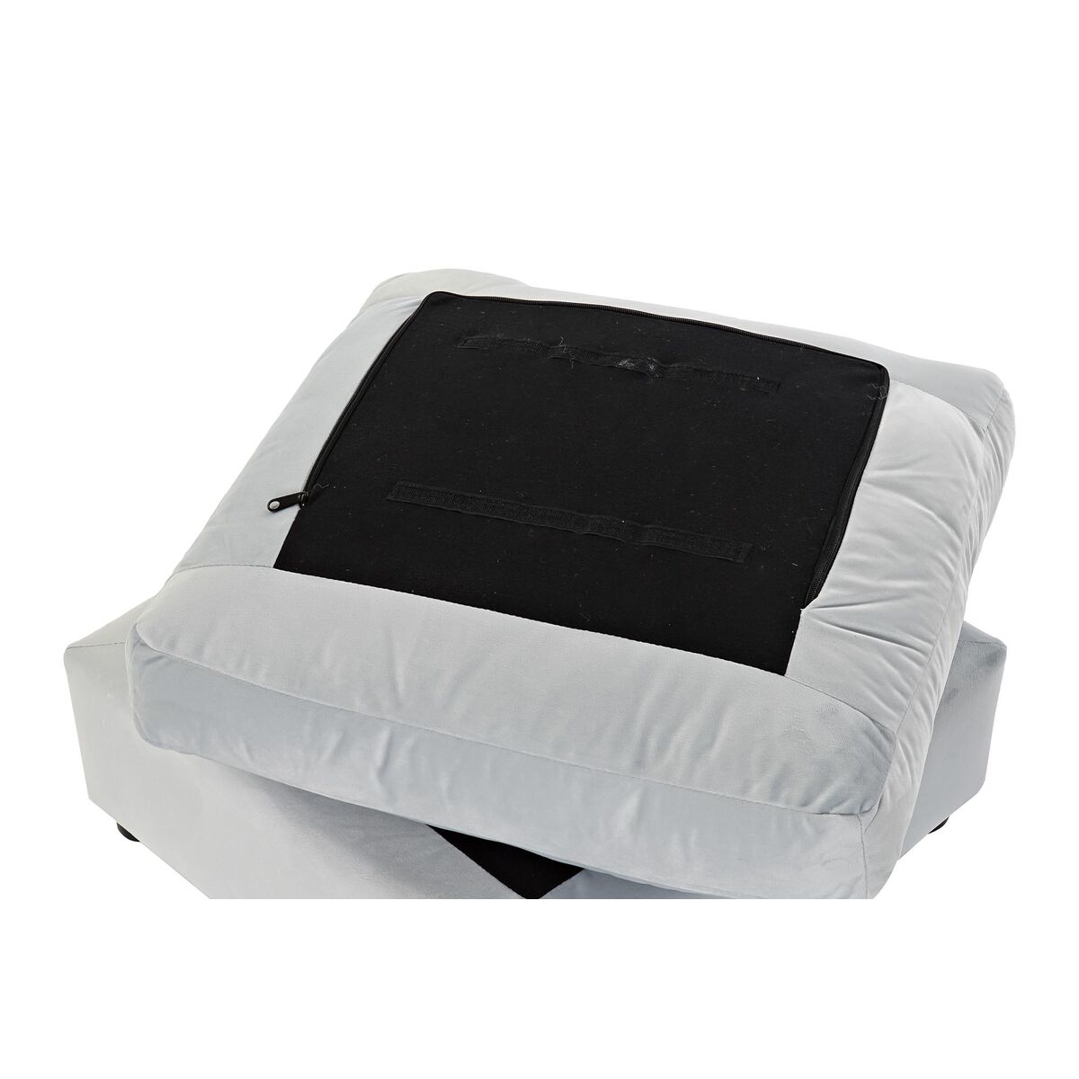 Fotpall DKD Home Decor Trä Polyester Celeste Modern (55 x 55 x 35 cm) - 9