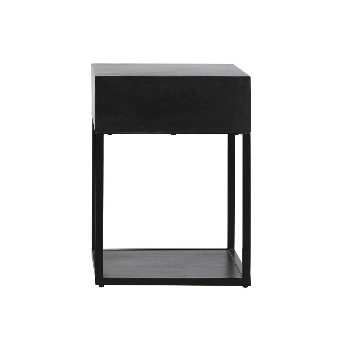 Nattduksbord DKD Home Decor Gyllene 35 x 40 x 55 cm Svart Metall Trä - 2