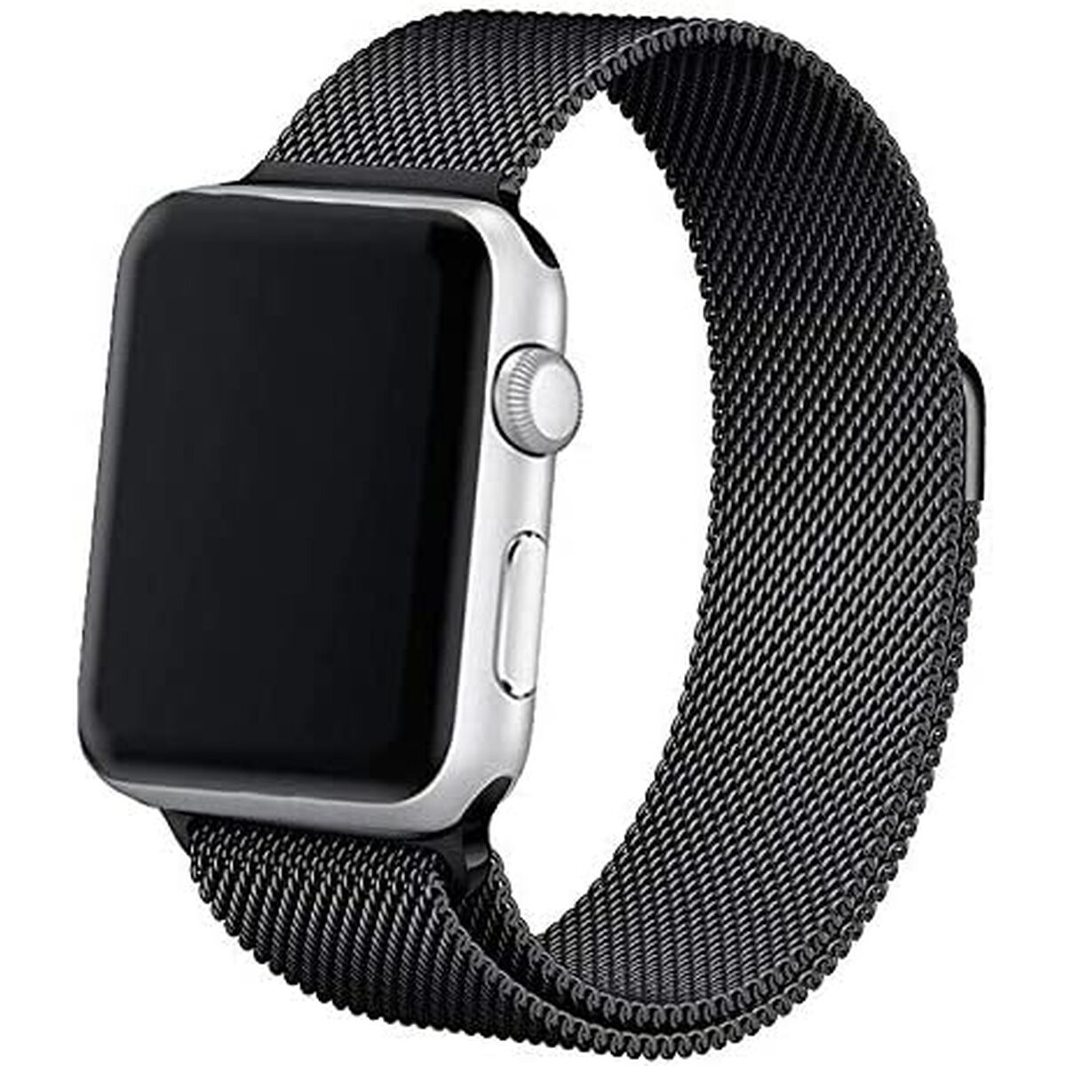 Klockarmband Cool Apple Watch Series 1/2/3/4/5/6/7/SE (42-44 mm) Svart - 2