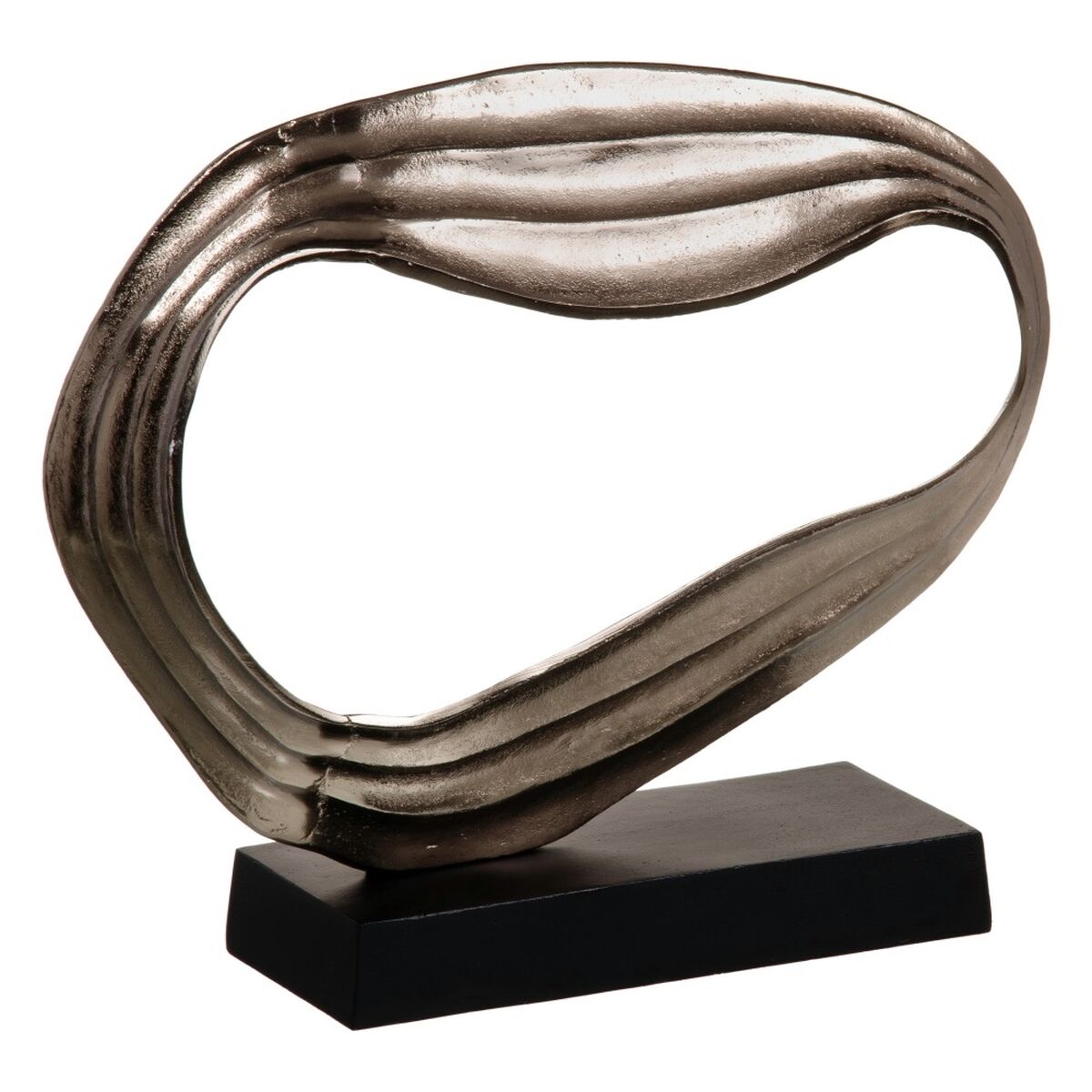 Prydnadsfigur Svart Silvrig Aluminium 52 x 15 x 46 cm - 3