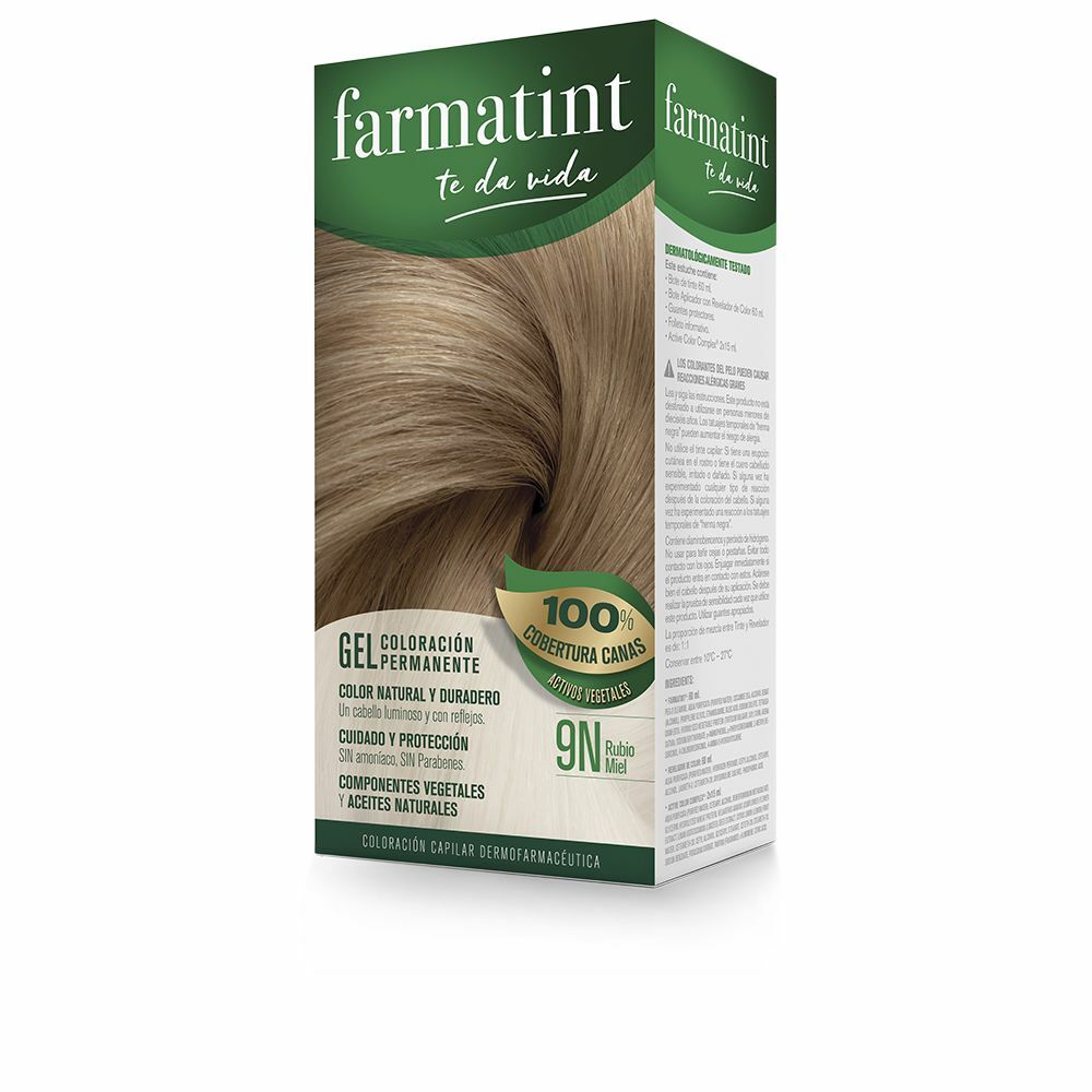 Permanent färg Farmatint 380220 9n-Rubio Miel Nº 9n-Rubio Miel Gel (5 antal)