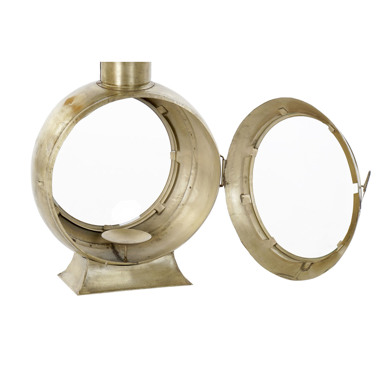 Lykta Home ESPRIT Gyllene Metall Glas 34 x 20 x 46 cm - 4