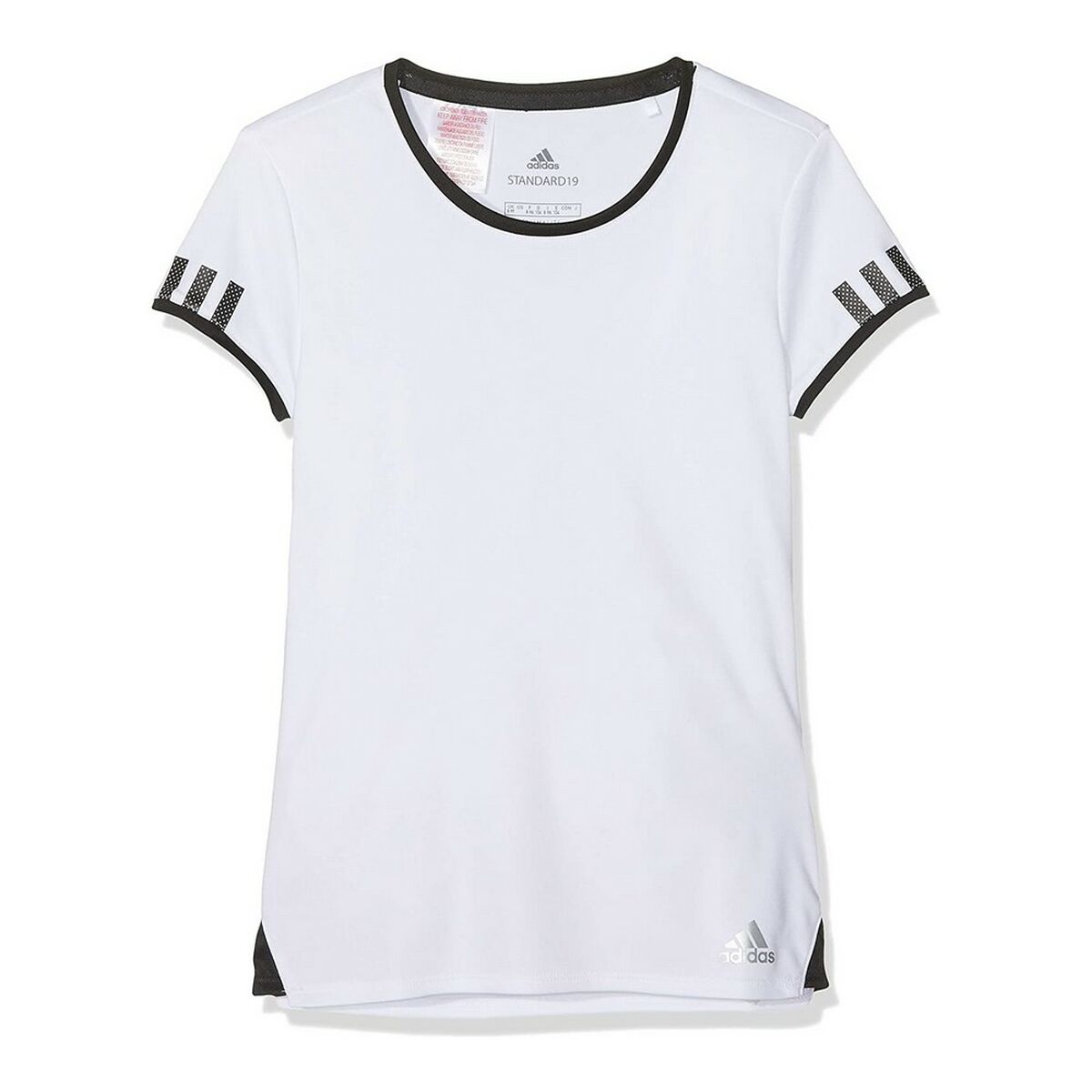 Barn T-shirt med kortärm Adidas CLUB TEE DU2464 Vit Polyester - 9