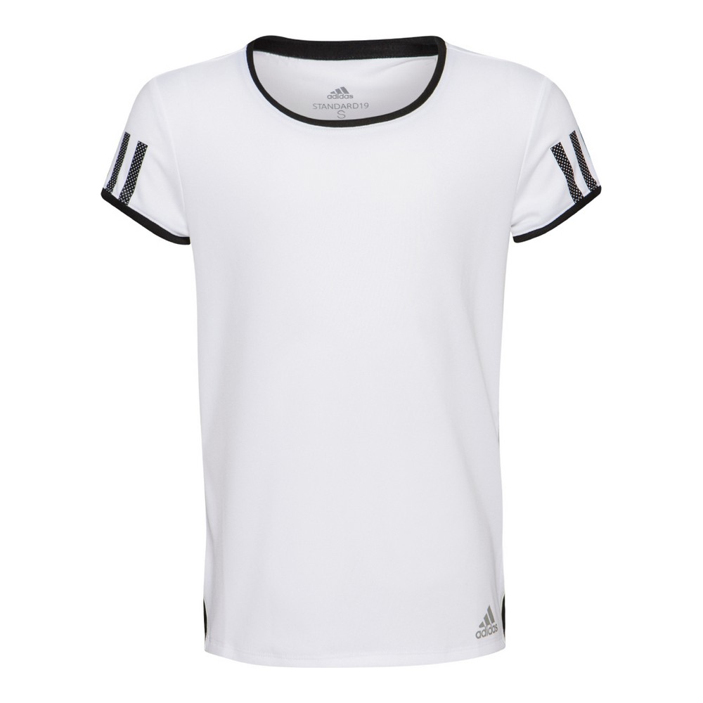 Barn T-shirt med kortärm Adidas CLUB TEE DU2464 Vit Polyester - 8