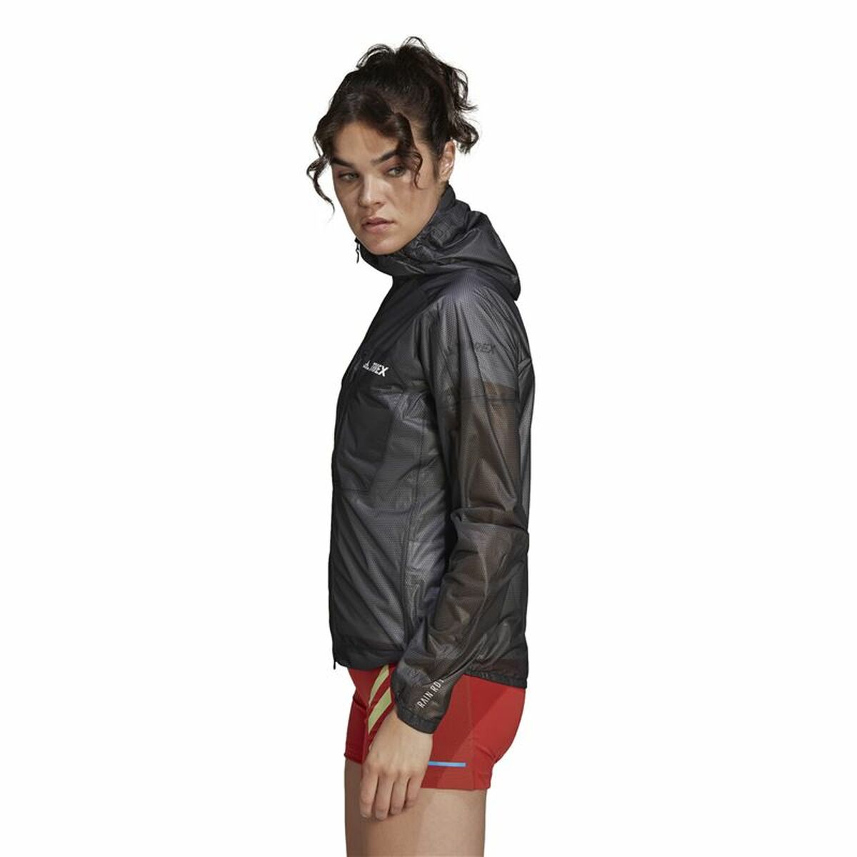 Sportjacka, Dam Adidas Agr Rain J Svart - 4