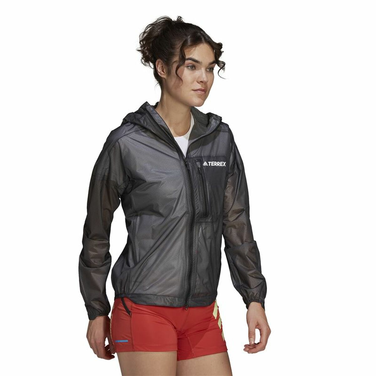 Sportjacka, Dam Adidas Agr Rain J Svart - 5