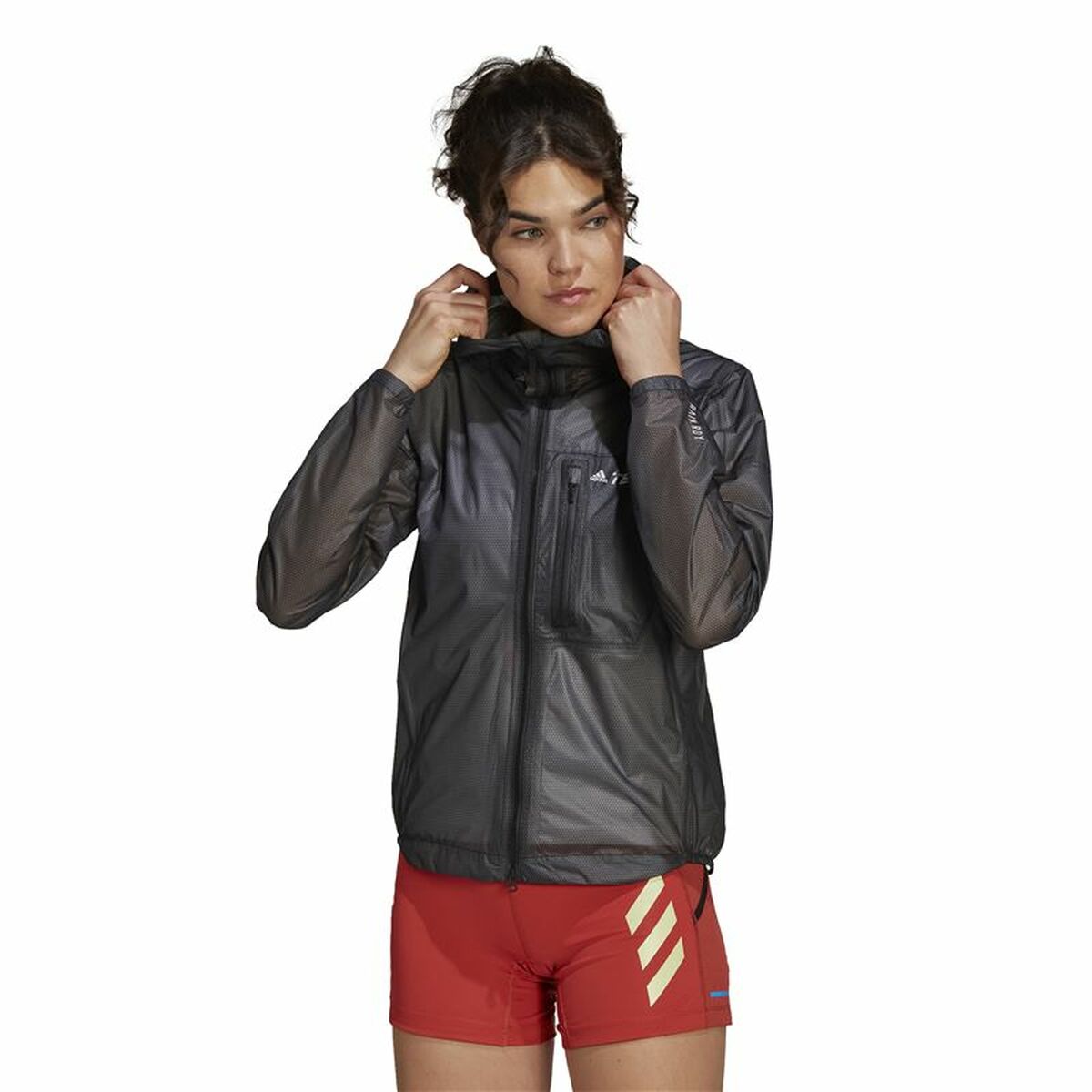Sportjacka, Dam Adidas Agr Rain J Svart - 2