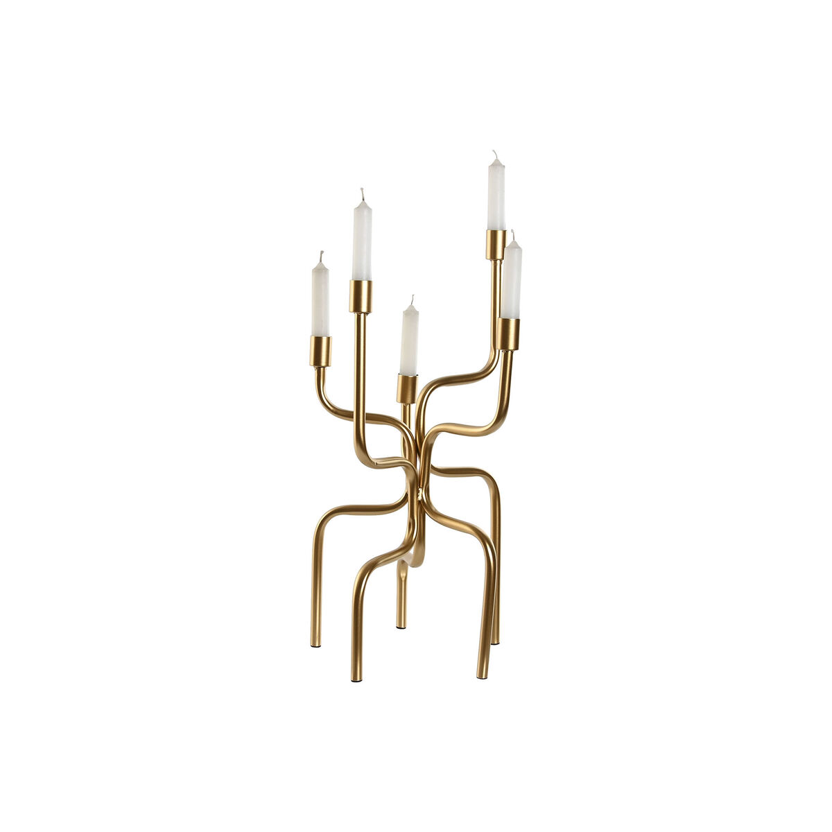 Kandelaber Home ESPRIT Gyllene Metall 25 x 25 x 51 cm - 4