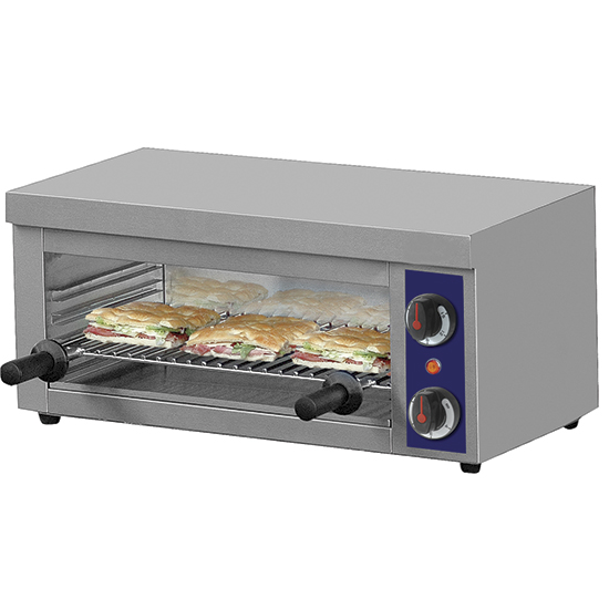 Elektrisk salamander med 3 slutna sidor, 450x250 mm