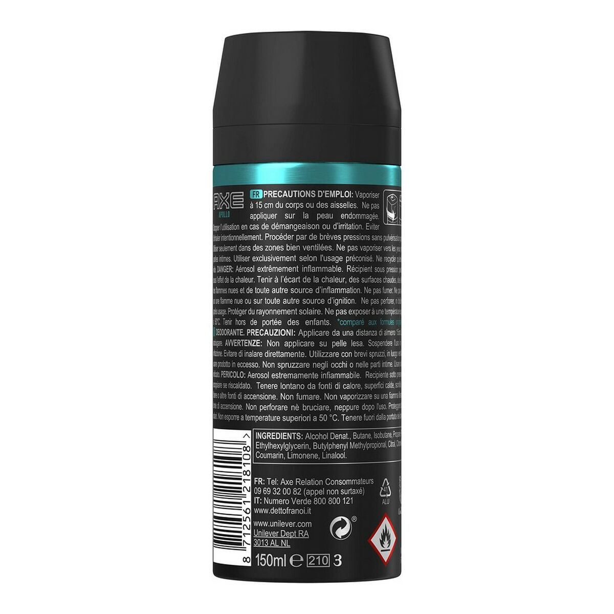 Deodorantspray Axe Apollo 150 ml - 2