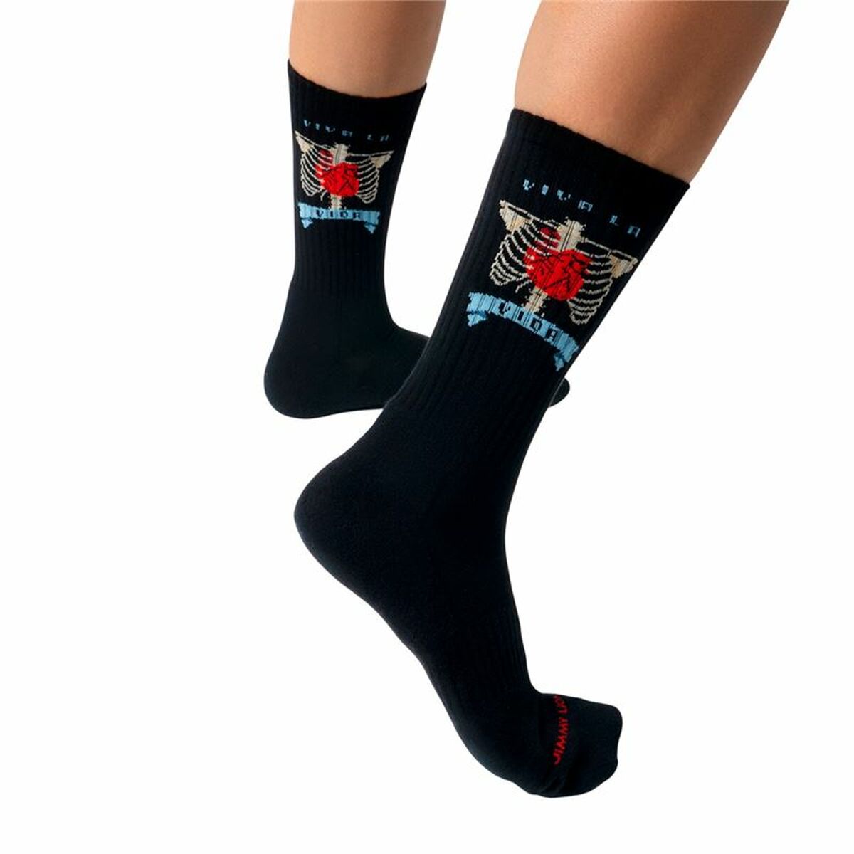 Sportstrumpor Jimmy Lion Athletic Frida Heart Svart - 3