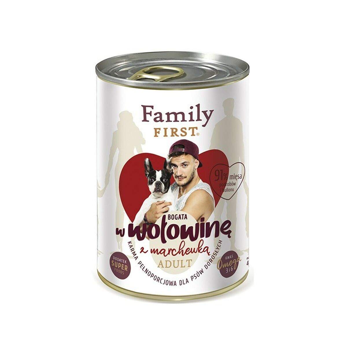 Våt mat Family First FF-19030 Kalvkött Morot 400 g