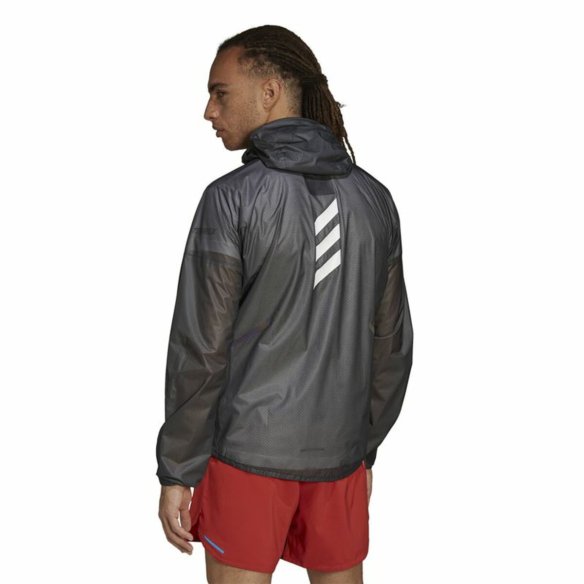 Träningsjacka Herr Adidas Agr Rain J Svart - 3