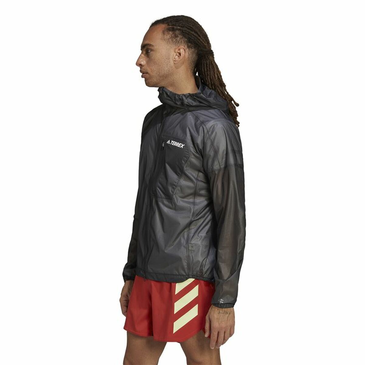 Träningsjacka Herr Adidas Agr Rain J Svart - 4