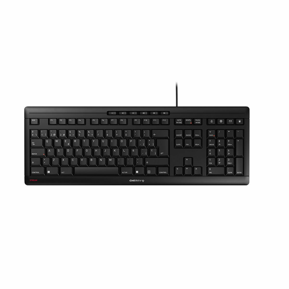 Tangentbord Cherry JK-8500ES-2 Svart Qwerty Spanska - 6