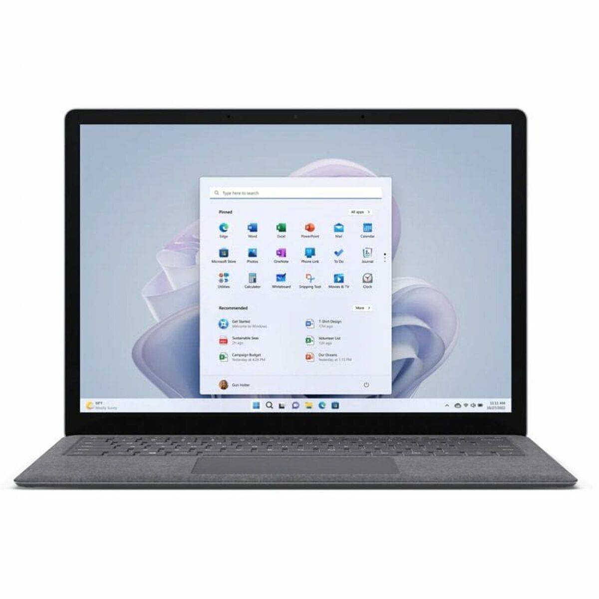Laptop Microsoft Surface Laptop 5 Alcántara 13,5" Intel Core i5-1235U 8 GB RAM 512 GB SSD Qwerty Spanska