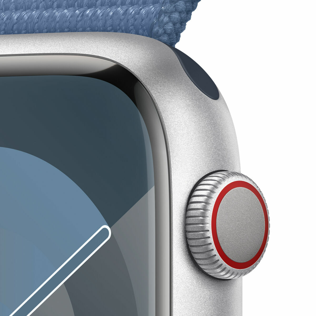 Smartklocka Apple Watch Series 9 + Cellular 1,9" Blå Silvrig 45 mm - 3