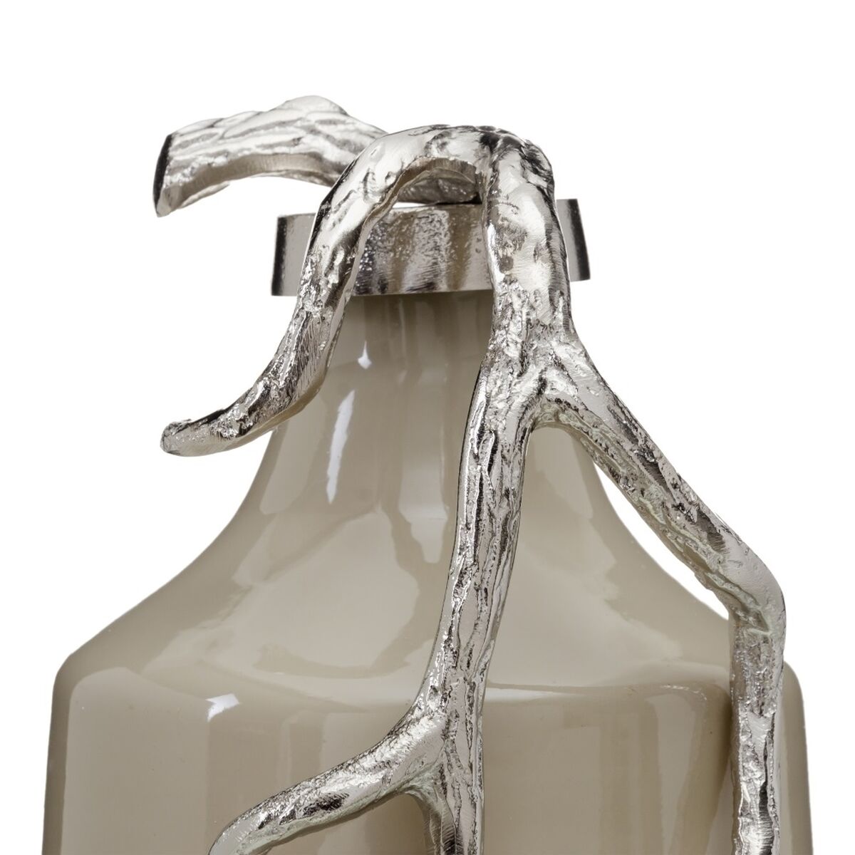 Dekorativ flaska Beige Silvrig 20 x 11 x 53 cm Dekorations - 4