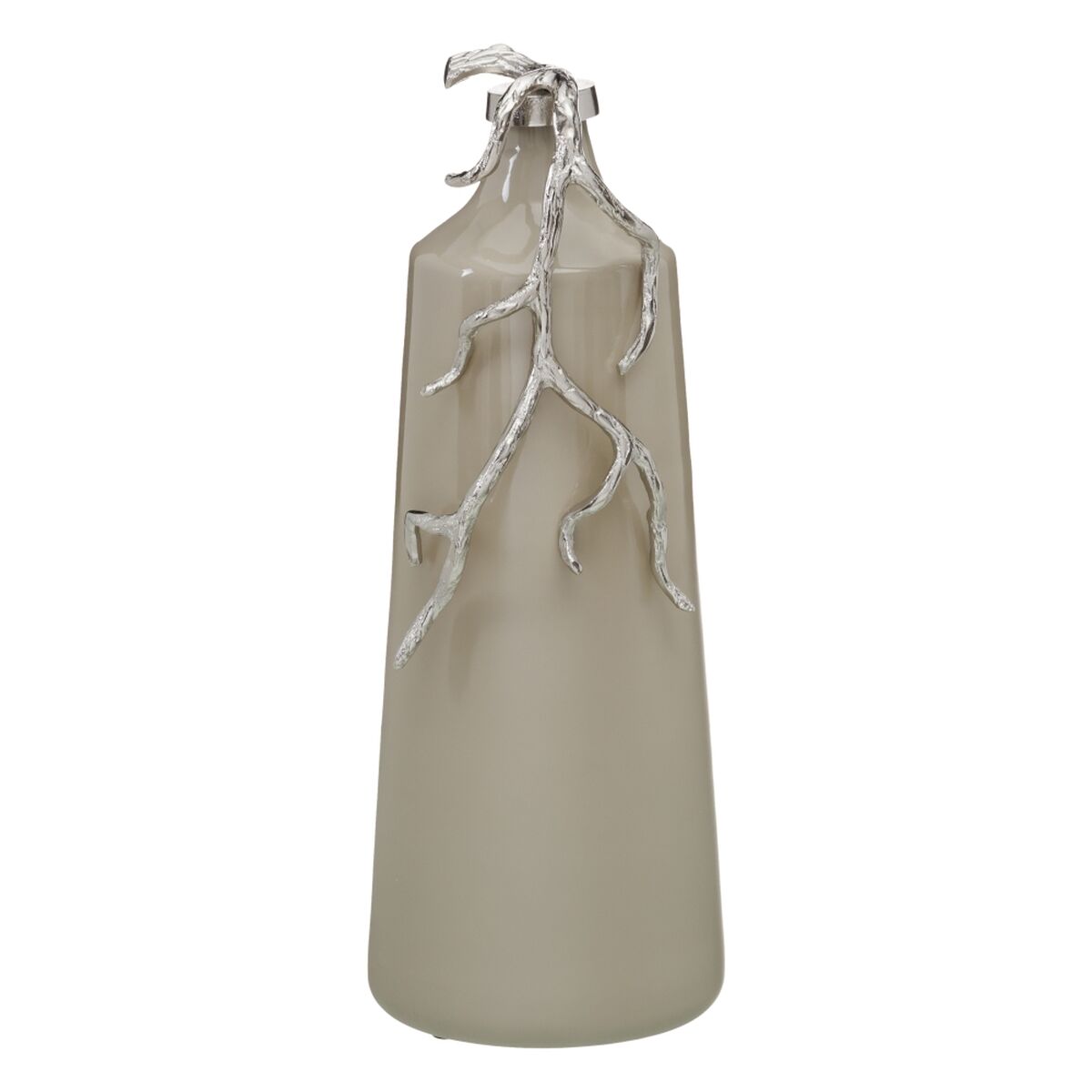 Dekorativ flaska Beige Silvrig 20 x 11 x 53 cm Dekorations